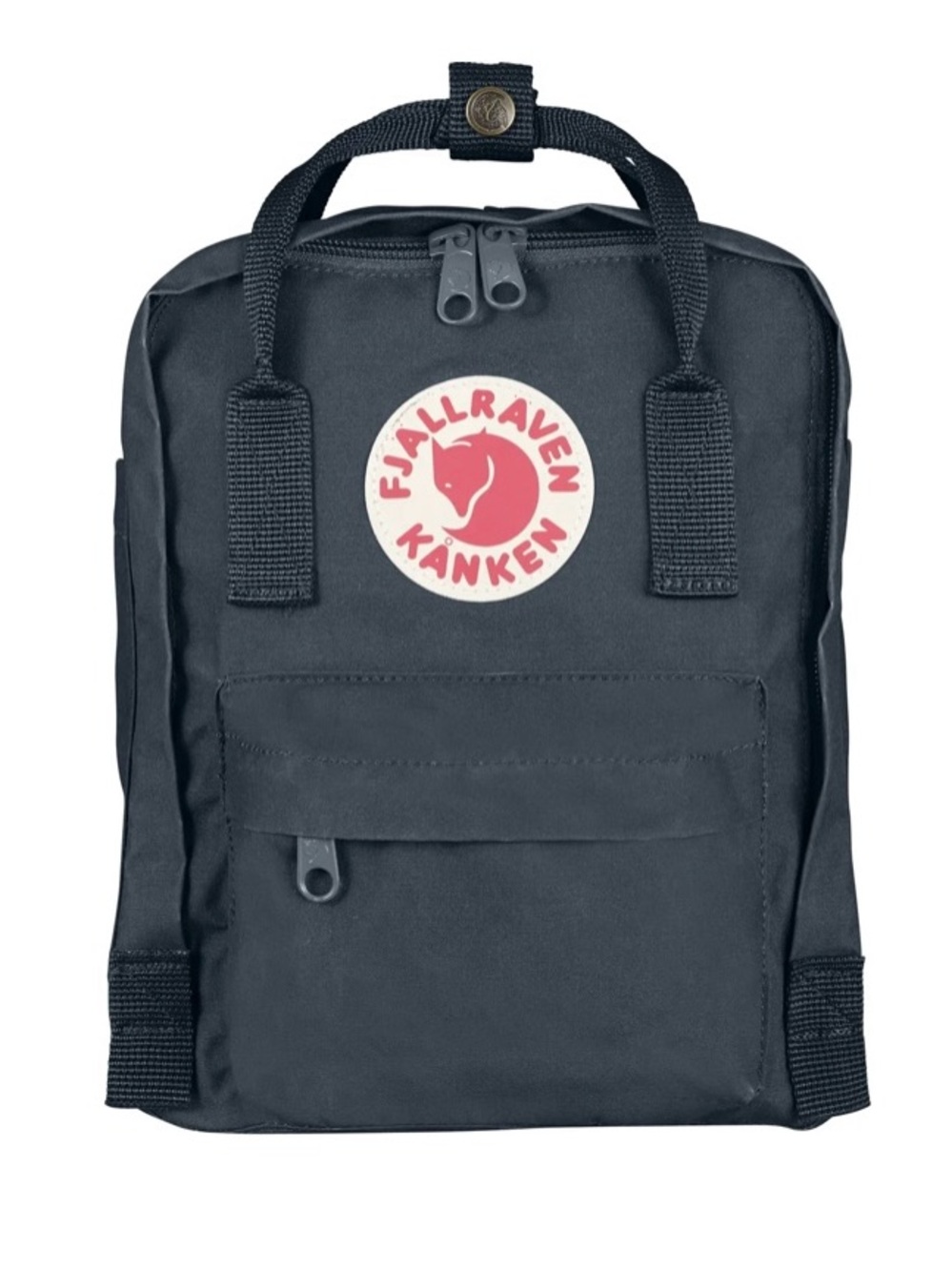Fjällräven Kånken Mini Backpack in Navy with Red Logo